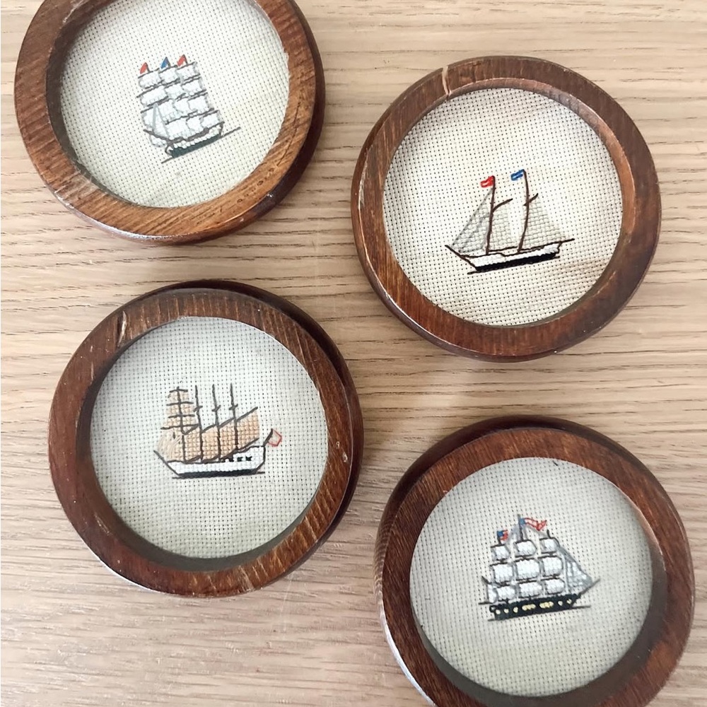 Wooden Nautical Ship Coasters